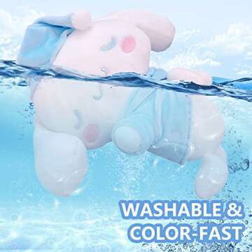 NGCJZF Cinnamoroll Plush Toy, Kawaii Cinnamoroll Plush Doll, Cute Cartoon Cinnamoroll Sleep Plush Toys, Animals Stuffed Soft Plushie Gifts for Children, Adults and Anime Fans,Blue,6.69 Inch