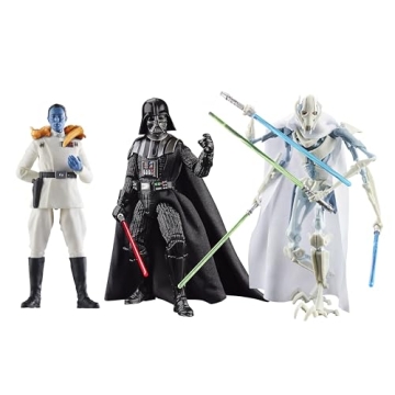 STAR WARS The Black Series Darth Vader, Grand Admiral Thrawn, General Grievous Collectible 6-Inch Ac...