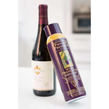 Private Preserve Wine Preservation System | 100% Green Gas Based | Suitable For All Wine, Port, Sake, Cognac, Whiskey, Fine Oil & Vinegar (Pack of 2)