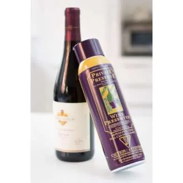 Private Preserve Wine Preservation System | 100% Green Gas Based | Suitable For All Wine, Port, Sake, Cognac, Whiskey, Fine Oil & Vinegar (Pack of 2)