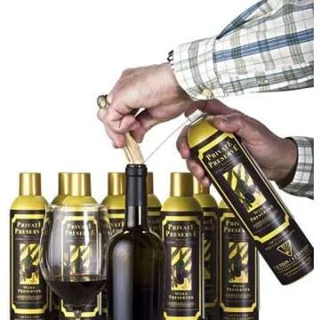 Private Preserve Wine Preservation System | 100% Green Gas Based | Suitable For All Wine, Port, Sake, Cognac, Whiskey, Fine Oil & Vinegar (Pack of 2)