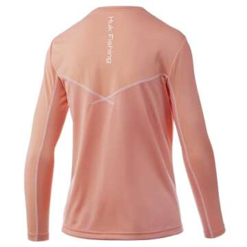 HUK Women's Standard Icon X Long Sleeve Fishing Shirt with Sun Protection, Desert Flower, Small
