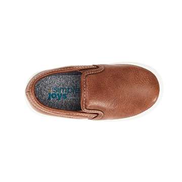 Simple Joys by Carter's Boy's Jack Slip-on Shoe Sneaker, Brown, 5 Toddler