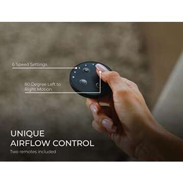 Everdure 49.4 Inch Indoor/Outdoor Pedestal Fan, 6 Speed Settings, Targeted Airflow Control, Oscillating Fan, Remote Control Included, Perfect Cooling Fan for Bedroom, Living Room, Home Office, White