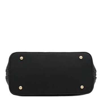 Stylish Zip-Around Saffiano Dome Satchel for Women