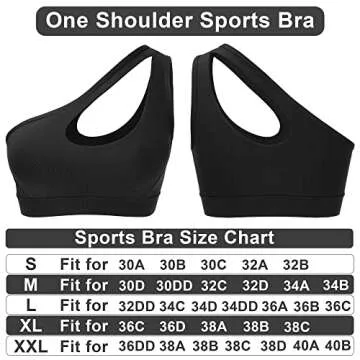 Stylish One Shoulder Sports Bra for Active Women