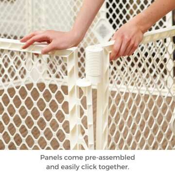 Toddleroo by North States Superyard Ultimate 6 Panel Free Standing Play Yard, Indoor or Outdoor Baby...