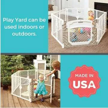 Toddleroo Superyard 6-Panel Baby Playpen - Safe & Portable