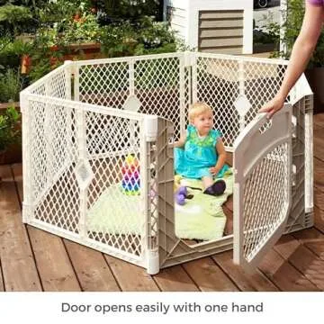 Toddleroo Superyard 6-Panel Baby Playpen - Safe & Portable