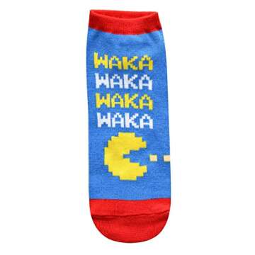 Hyp Pac-Man Waka Waka Waka Juniors/Womens 5 Pack Ankle Socks