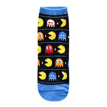 Hyp Pac-Man Waka Waka Waka Juniors/Womens 5 Pack Ankle Socks