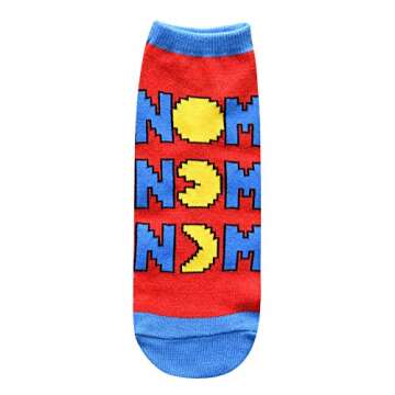 Hyp Pac-Man Waka Waka Waka Juniors/Womens 5 Pack Ankle Socks