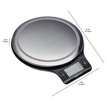 Digital Kitchen Scale by Amazon Basics - 11 lbs Capacity
