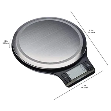 Digital Kitchen Scale by Amazon Basics - 11 lbs Capacity