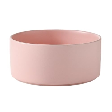 Welloyed 6'' Ceramic Dog Bowl - 30Oz Classic Pet Dish for Small and Medium Dogs