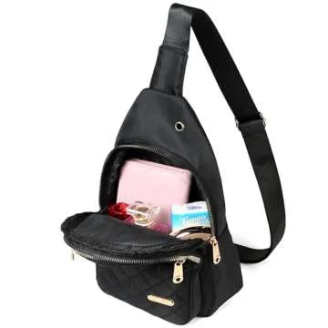 AIKELIDA Small Sling Bag Lightweight Crossbody Backpack