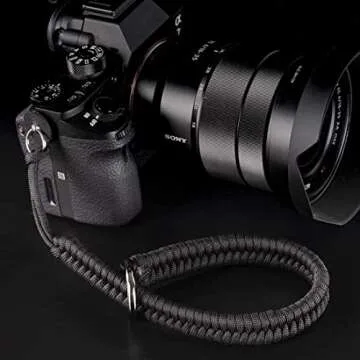 Qiang Ni Camera Wrist Strap - Paracord High-end Camera Hand Strap Wrist Lanyard for DSLR or Mirrorless Camera
