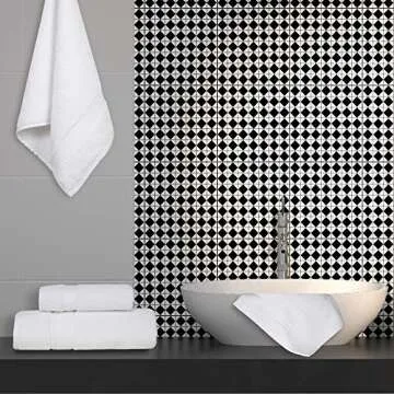 NOVA Luxury Linen - Hotel Quality Turkish Towel Set for Bathroom (6 Pcs Towel Set, Pure White)