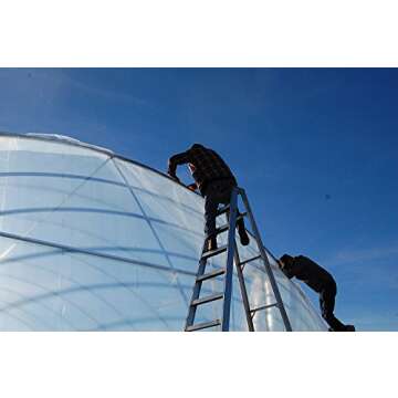 Wilson Orchard & Vineyard Supply Greenhouse Film Clear 6 mil, 4 Year, polyethylene Plastic, 10ft x 5...