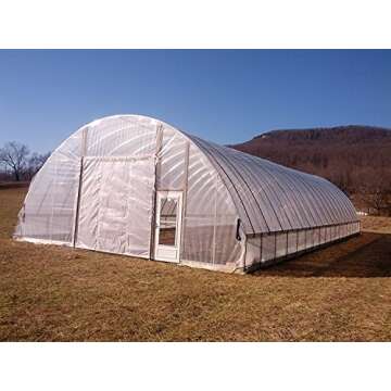 Wilson Orchard & Vineyard Supply Greenhouse Film Clear 6 mil, 4 Year, polyethylene Plastic, 10ft x 50ft