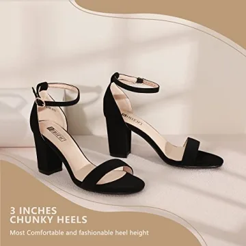 Stylish IDIFU Block Heels for Women - Comfortable 3 Inch Heels