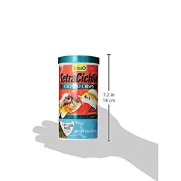 Tetra Cichlid Crisps, Balanced Fish Food for Cichlids