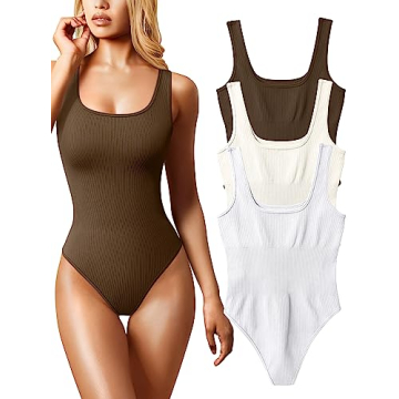 OQQ Sexy Ribbed Bodysuits for Trendy Women 2025