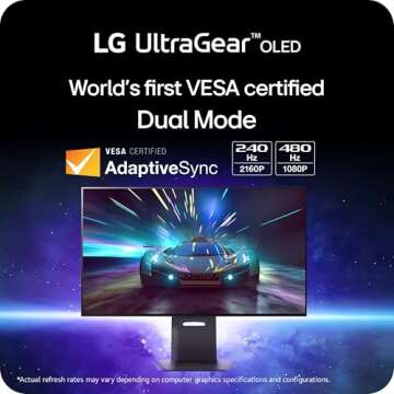 LG ‎32GS95UE 32-inch Ultragear OLED Gaming Monitor UHD 240Hz 0.03ms DisplayHDR True Black 400 AMD ...