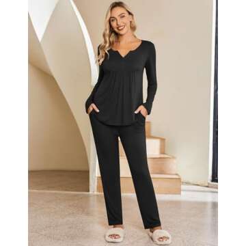 Ekouaer Maternity Nursing Pajama Set for Comfort and Style