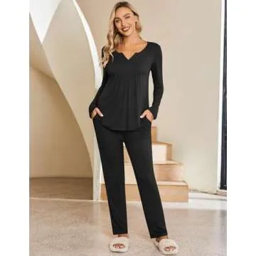 Ekouaer Maternity Nursing Pajama Set for Comfort and Style