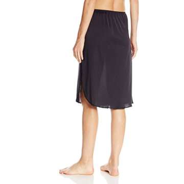 Vanity Fair Womens Anti-static Nylon For Under Dresses Half Slip, 18" Length - White, Large US