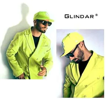 GLINDAR Men's, Women's Polarized Aviator Sunglasses Vintage Square Driving Glasses (Matte Black Frame / Polarized Green Lens)