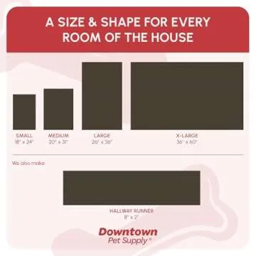 My Doggy Place Microfiber Dog Mat for Muddy Paws, 31" x 20" Oatmeal - Absorbent and Quick-Drying Dog Paw Cleaning Mat, Washer and Dryer Safe - Non-Slip Rubber Backed Dog Floor Mat, Medium