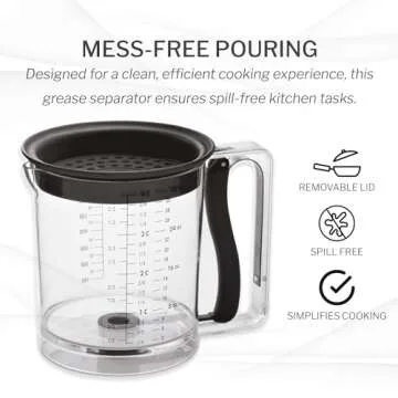 Amco 32oz Grease Separator for Effortless Cooking
