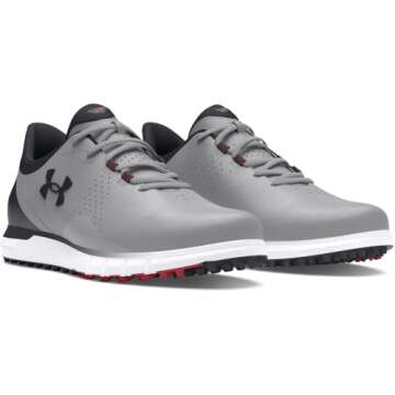 Under Armour Men's Drive Fade Spikeless, (103) Mod Gray/Mod Gray/Black, 11, US