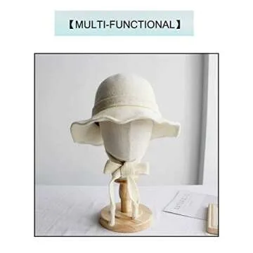 F Fityle 21'' Hair Wigs Extension Making Hats Caps Display Canvas Cork Block Mannequin Head Model + Detachable Wood Stand