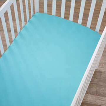 American Baby Company Soft Cotton Percale Crib Sheet 28x52