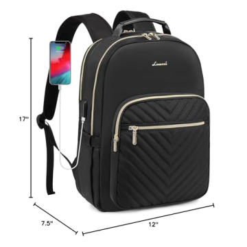 LOVEVOOK Stylish Laptop Backpack for Women - Travel Ready, Chic & Functional
