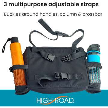 Walker Bag & Mobility Scooter Pouch with Cup Holders