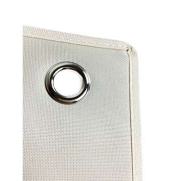 COMPONO Premium Hanging File Folder Organizer, 9 Large Pockets, 3 Small Pockets, & 2 Hangers. Perfect for Home Organization, School Pocket Chart, or Office Bill Filing. Wall or Over Door Mount. (Cream