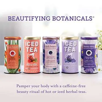 The Republic of Tea Beautifying Botanicals® Daily Beauty Blueberry Lavender Herbal Tea Bags(36 count)