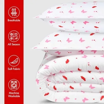 Utopia Bedding Butterfly Comforter Set for Kids