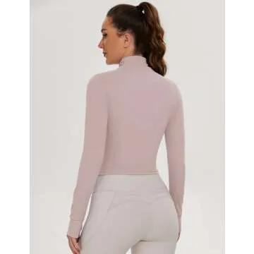 Ivicoer Pink Cropped Activewear Jacket for Women Sleek Fit
