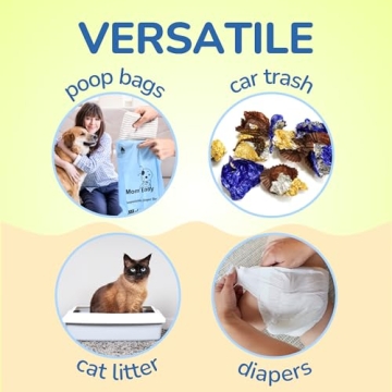 Mom Easy Compostable Diaper Bags - 120 Counts for Parents