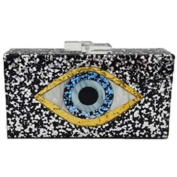 LETODE Evil Eye Acrylic Clutch for Stylish Occasions