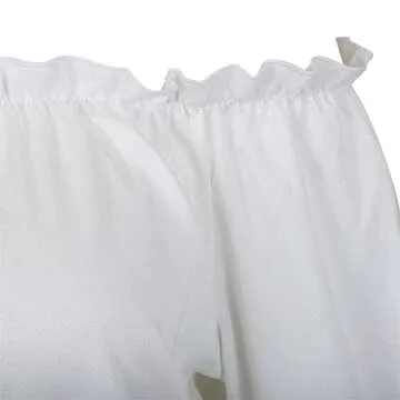 Women Renaissance Shirt Long Sleeve Victorian Blouse Plus Size Off The Shoulder Peasant Tops White Small