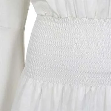 Women Renaissance Shirt Long Sleeve Victorian Blouse Plus Size Off The Shoulder Peasant Tops White Small