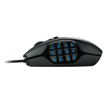 Logitech G600 MMO Gaming Mouse, RGB Backlit, 20 Programmable Buttons, Black