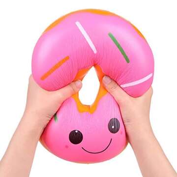 Anboor Jumbo Donut Squishy - Cute Stress Relief Toy