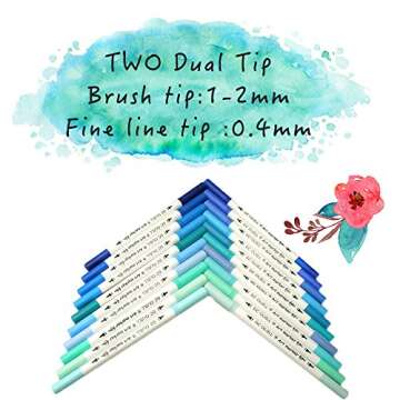 GC 100 Dual Tip Brush Pen Set for Art and Calligraphy